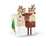 Ritter Sport Rentier-Würfel, 12 x 83 g, 5 minis der Goldschatz Schokolade, süßes Mitbringsel zu Weihnachten & Nikolaus, knackige Süßigkeit zur Weihnachtszeit