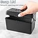 Fuutreo 12 Pack 3x5 Organizer Index Card Box Flash Note Index Card Holder Case for Recipes Addresses(Black)