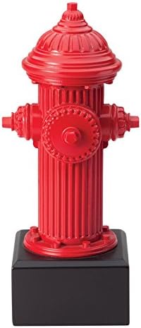 SHOP AWARDS AND GIFTS Customizable 9-3/4 Inch Resin Fire Hydrant Trophy, Includes Personalization