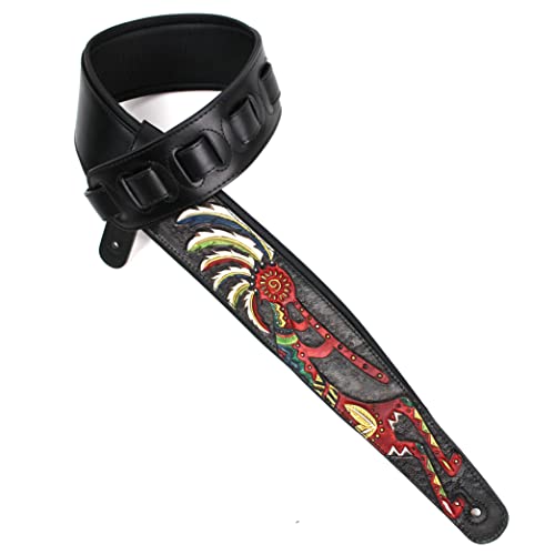 Walker And Williams KB-56-BLK Kokopelli sculpté à la main sur cuir noir de qualité supérieure - Les Beatles, Paul McCartney, John Lennon, RIngo Starr, George Harrison Walker And Williams KB-56-BLK Kokopelli sculpté à la main sur cuir noir de qualité supérieure