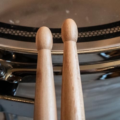 ChromaCast 7A USA Made Hickory Drumsticks 36 Pares - Punta de Madera - Perfectas para bateristas principiantes, intermedios y profesionales - Madera premium de Hickory americana miniatura 6