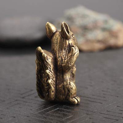 Décoration en Bronze Antique, écureuil Enfant, cuivre Pur, 12 Signes du Zodiaque, Lapin, Animal de Compagnie pour Le thé, Collection Xiangto rétro en Bronze