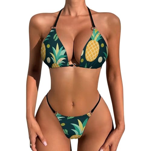 Women's Girls Elegant Bikini Sets Two Piece Swimwear Bathing Suit