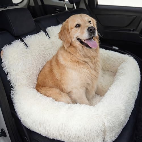 Yookeer Soft Comfortable Dog Protecting Car Bed with Safety Rope System Middle Large Dog Soft Pv...
