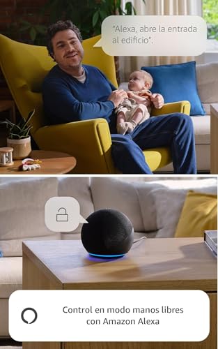 Miniatura 7 de Amazon Echo Spot (última generación) | Blanco + Ring Intercom Audio | Haz que tu interfono sea más inteligente