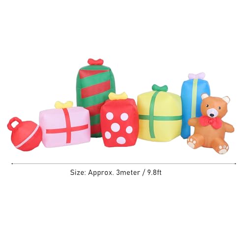 Ours Gonflable de Noël Décoration Extérieure Idéale pour Fêtes
