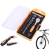 Uoqpty Set mit Ratschenschlüsseln,Ausrüstung aus robustem Stahl | Ratschenschlüssel-Set mit Steckschlüsseln | Für Profis, Techniker, Bau, Autowartung, Haushaltsreparaturen und Installation