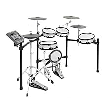 GEAR4MUSIC DD800 ELECTRONIC DRUM KIT: The nine-piece kit is comprised of high-quality pads and cymbals, hi-hat stand, snare stand and kick pedal, designed for maximum performance. NATURAL PLAYING FEEL: Dual-zone mesh pads, choke-able crash cymbals, t...