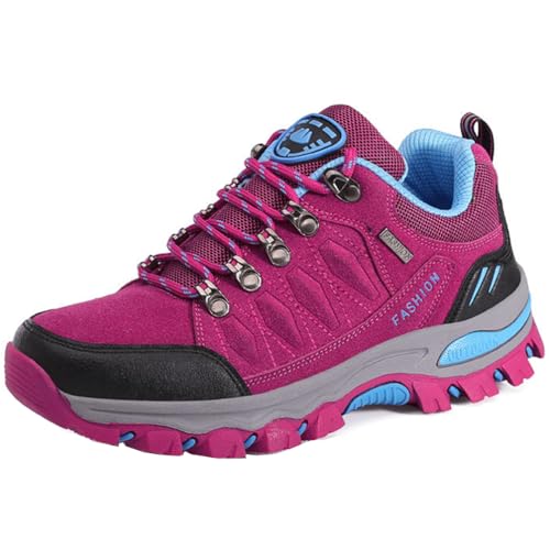 WOWEI Scarpe da Trekking Uomo Scarpe Montagna Antiscivolo Scarpe Escursionismo