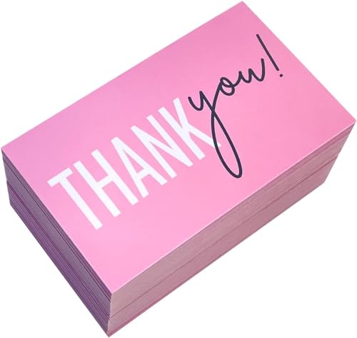 Tarjetas de agradecimiento de pequeñas dimensiones para personalizar envíos de e-commerce, pack 450 2