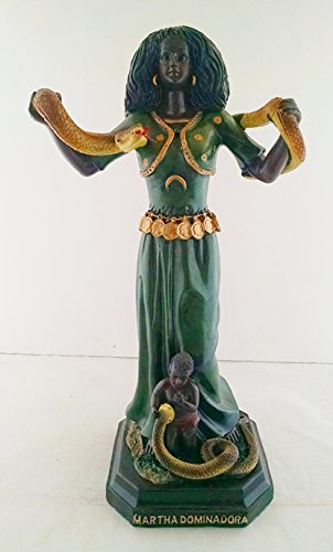 13 Inch Santa Marta Dominadora St Saint Martha Dominator Dominatrix Snake Statue