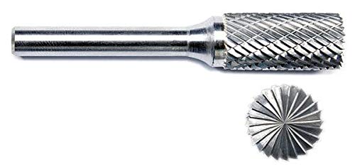 Cylinder Bur Sb,Flat End,5/16 Inch Inch,Carbide