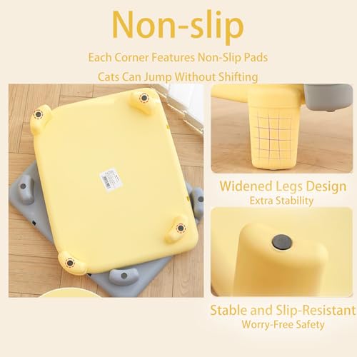 Image of Cat Litter Mat Litter Trapping Mat,19.69 inchX15.95 inchX5.90 inchLitter Box Mat,Waterproof Cat Mats for Litter Large,Easy Clean,Non-Slip Litter Mat for Cat,Urine-Proof Kitty Litter Catcher Mat,Washable (Grey)