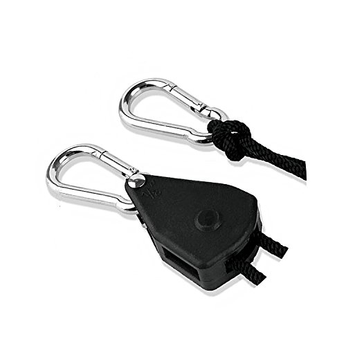 Image of 2 Pair of 1 /8 inch Adjustable Rope Hanger for Grow Light(4 Pcs)