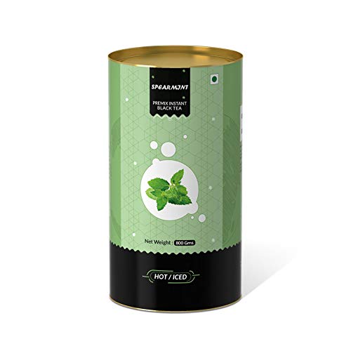 The Tea Planet Spearmint Flavoured Instant Black Tea just add hot water- 250 gm
