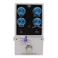 [PRECISION EQ CONTROL] Experience unparalleled tonal mastery with the Bass Booster Pedal, featuring a 3-band EQ that allows you to finely adjust your bass response. With frequency adjustments at 80Hz for lows, a sweepable mid from 250Hz to 2.5kHz, an...