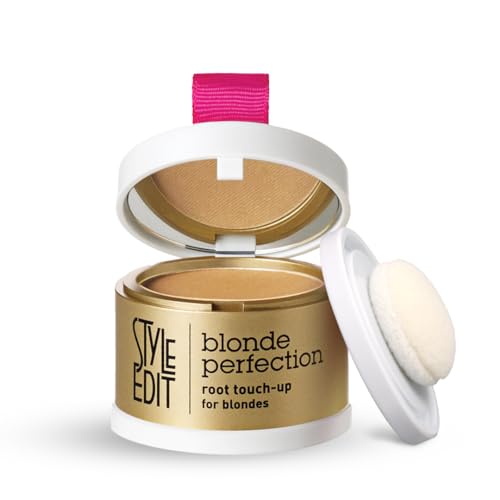 Image of Style Edit Root Touch Up Powder | Temporary Hair Color for Gray Roots and Thinning Hair | Salon-Quality, Transfer-Resistant Hair Concealer | Dark Blonde, 0.14 oz (Pack of 1)