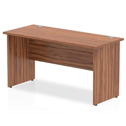 Dynamic Office Solutions Impulse 1400mm Slimline Desk Panel End Leg Walnut Walnut