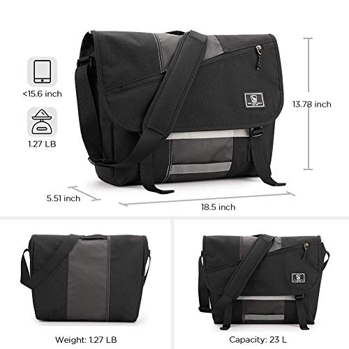 Bolso Mensajero OIWAS de Lona Resist. 15" Laptop miniatura 4