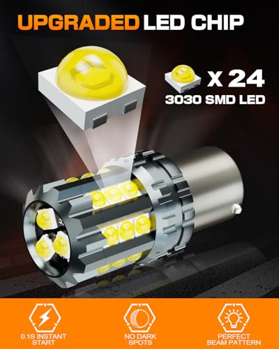 Lámparas LED 1156 BA15S Compatibles para Tractor Mower miniatura 5