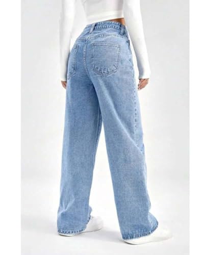 Image of KOTTY Women's Straight Fit High-Rise Stretchable Jeans