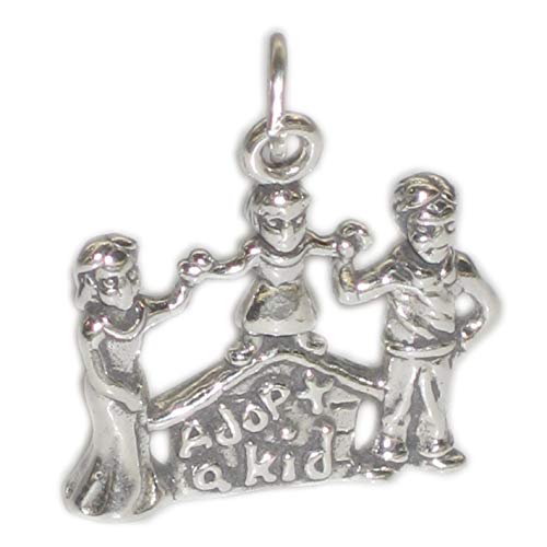 Adopt a Kid-Ciondolo in argento sterling 925 con charm SSLP4087 adozione x 1