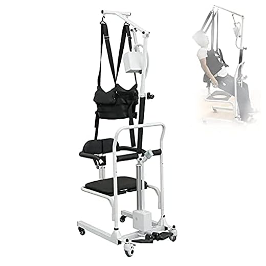 Portable Electric Wheelchair Patient Lift Toilet Chair Lift Chair Multifunctional Bath Transfer Chair Height Adjustable Opening and Closing 1