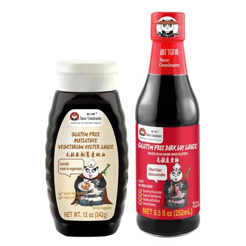 Vegan Oyster Sauce and Dark Soy Sauce combo, Gluten Free Kitchen Essentials, Stir Fry, Vegan Glaze...