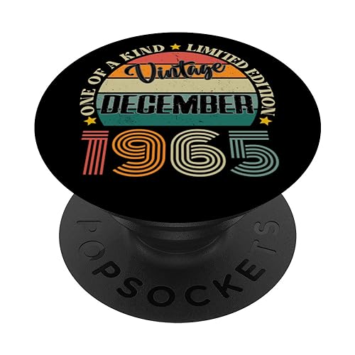 59 Años Vintage Diciembre 1965 59 Cumpleaños Retro PopSockets PopGrip Intercambiable