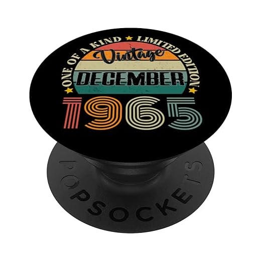 59 Años Vintage Diciembre 1965 59 Cumpleaños Retro PopSockets PopGrip Intercambiable