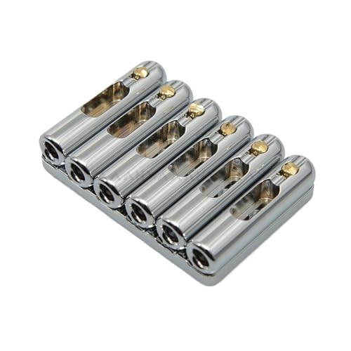 6 cordes tout en laiton accessoire pont guitare avec cordier fixe de rechange