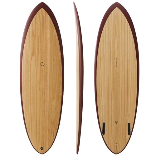 nanazero Wood Skin Surfboard Hybrid HB01 Twin Egg 6'2