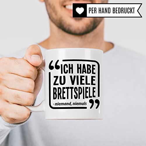 Brettspiel Tasse - Tabletop Geschenk lustiger Spruch - Kaffeetasse RPG Rollenspiel Fantasy Pen & Paper D20 Motiv - Board Games Spieleabend Dungeon Kaffee-Becher