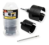  Diager - Starter Kit scie trépan Carbure D.68-83 mm + pilote + 2 forets
