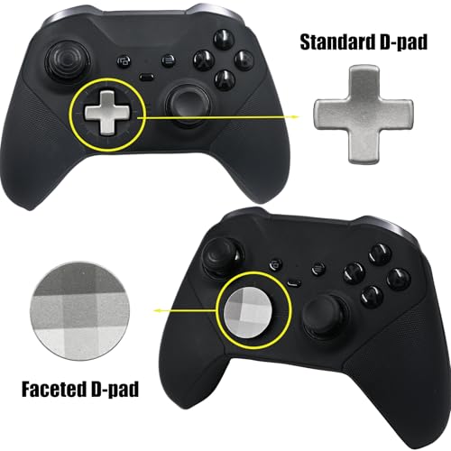 Image of 13 in 1 Accessories for Xbox One Elite Series 2 Controller,Metal Thumbsticks for Xbox Elite Controller Series 2 Core,Elite Controller Series 2 Controller Accessory Replacement Parts(Silvery)