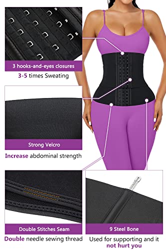 Image of Women Waist Trainer Cincher 3 Straps Tummy Control Body Shaper