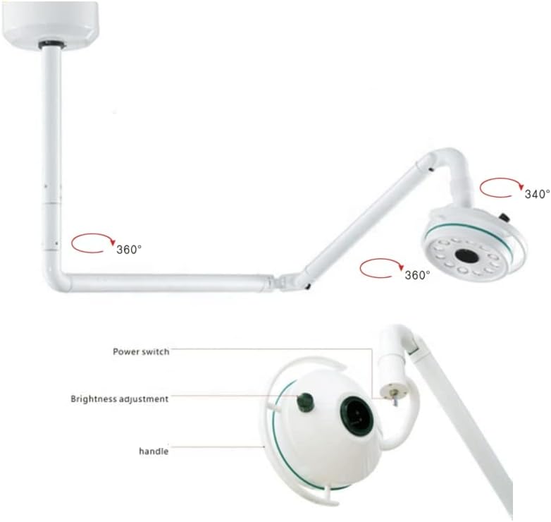 36 W Ceiling LED Surgical Medical Exam Light Shadowless Lamp KD-202D-3C