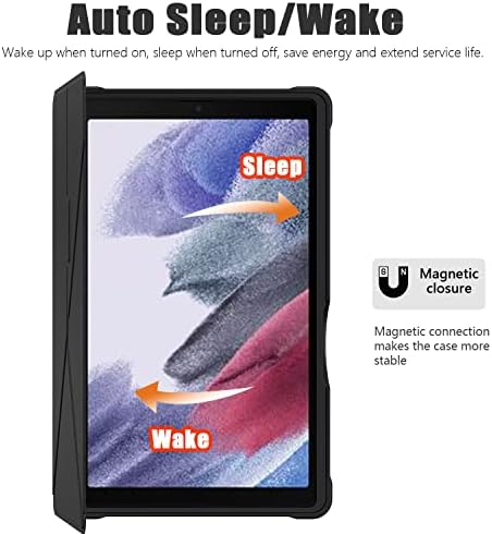 DONGZHU Case for Samsung Galaxy Tab A7 Lite 8.7 inch Tablet 2021 Released- Multi Angle Cover for Samsung Galaxy Tab A7 Lite 8.7 inch [SM-T220/T225] (Black)