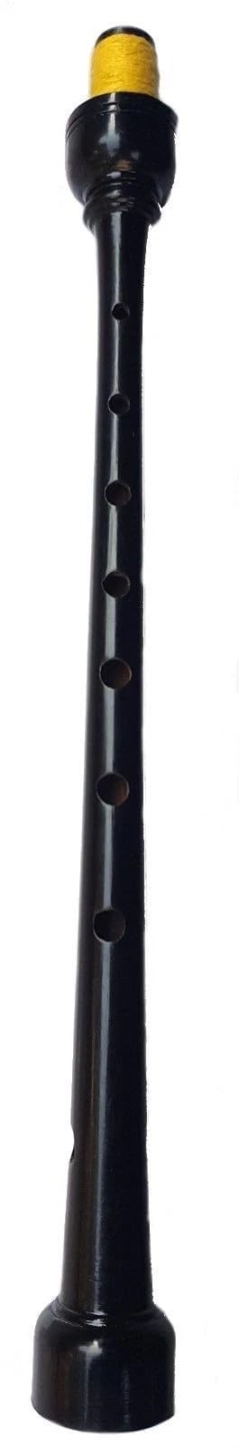 Highland Cornamusa Chanter - Palissandro Nero Finitura con 2 Ance di Canna - Strumento a fiato per cornamusa scozzese