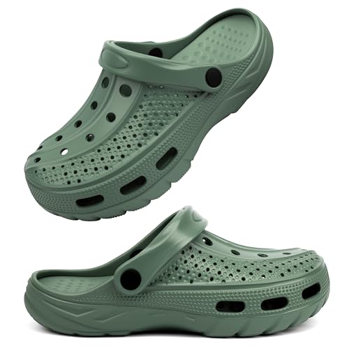 Image of INMINPIN Mens Womens Garden Clogs Shoes Beach Slippers Pool Water Sandals with Comfortable Arch Support Insole