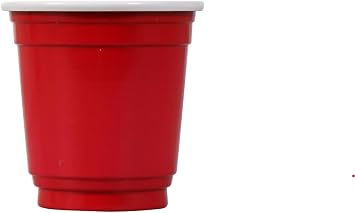 Generic Everyday Mini Cups - Shot Cups - 2 Ounce - Red