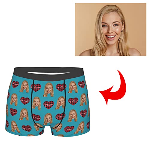 Funnylife Custom Men's Underwear with Face Personalized Boxer Briefs Valentines Day Gifts for Men Funny Bachelor Gift3