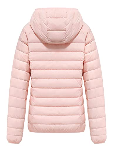 Wantdo Women's Packable Down Jacket Lightweight Puffer Jacket Hooded Winter Coat2