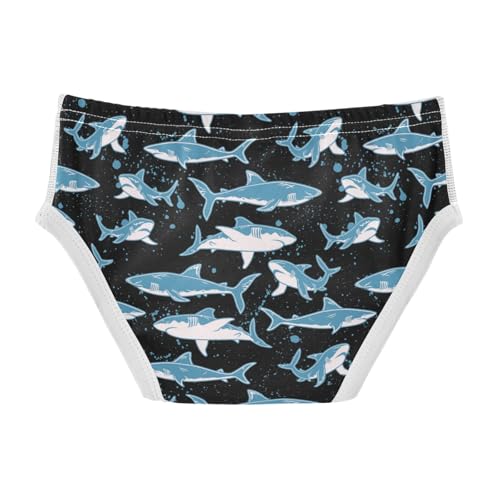 Boys' Exclusive Briefs Toddler Underwear 95% Combed Cotton Boxerbriefs 2T Shark Pattern 0192