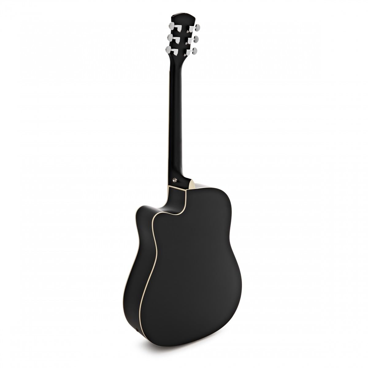 Guitare Électro-Acoustique Dreadnought Pan Coupé, Noir