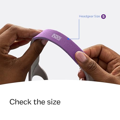 Image of ResMed AirFit /AirTouch N20 Headgear,CPAP Replacement Headgear (Frame System & Nasal Cushion Not Included), Small Pink