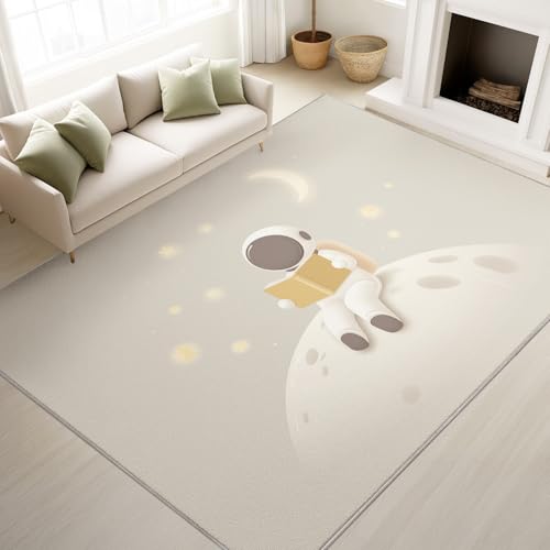 Tapis antidérapant astronaute doux pour protéger le sol du salon