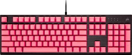 PBT Double-Shot Pro Keycap Mod Kit - Copritasti in PBT a doppio colpo - Rosa canaglia - Riga inferiore standard - Superficie ruvida - Pareti spesse 1,5 mm - Ammortizzatore O-Ring, fila - Tastiera gaming - Immagine 8