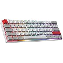 Newmen GM610 60% Wireless Mechanical Keyboard,Wired/Bluetooth RGB Backlit,61 Anti-Ghosting Keys,Programmable,Hot-Swappable Gaming Keyboard,for PC Windows Mac Laptop ComputerBlue