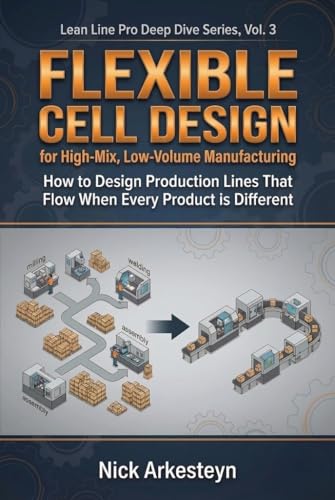 Flexible Cell Design for High-Mix, Low-Volume Manufacturing : How to Design Production Lines That Flow When Every Product Is Different (Lean Line Pro Deep Dive Series Book 3)